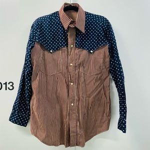 vintage 70s western americana snap button shirt